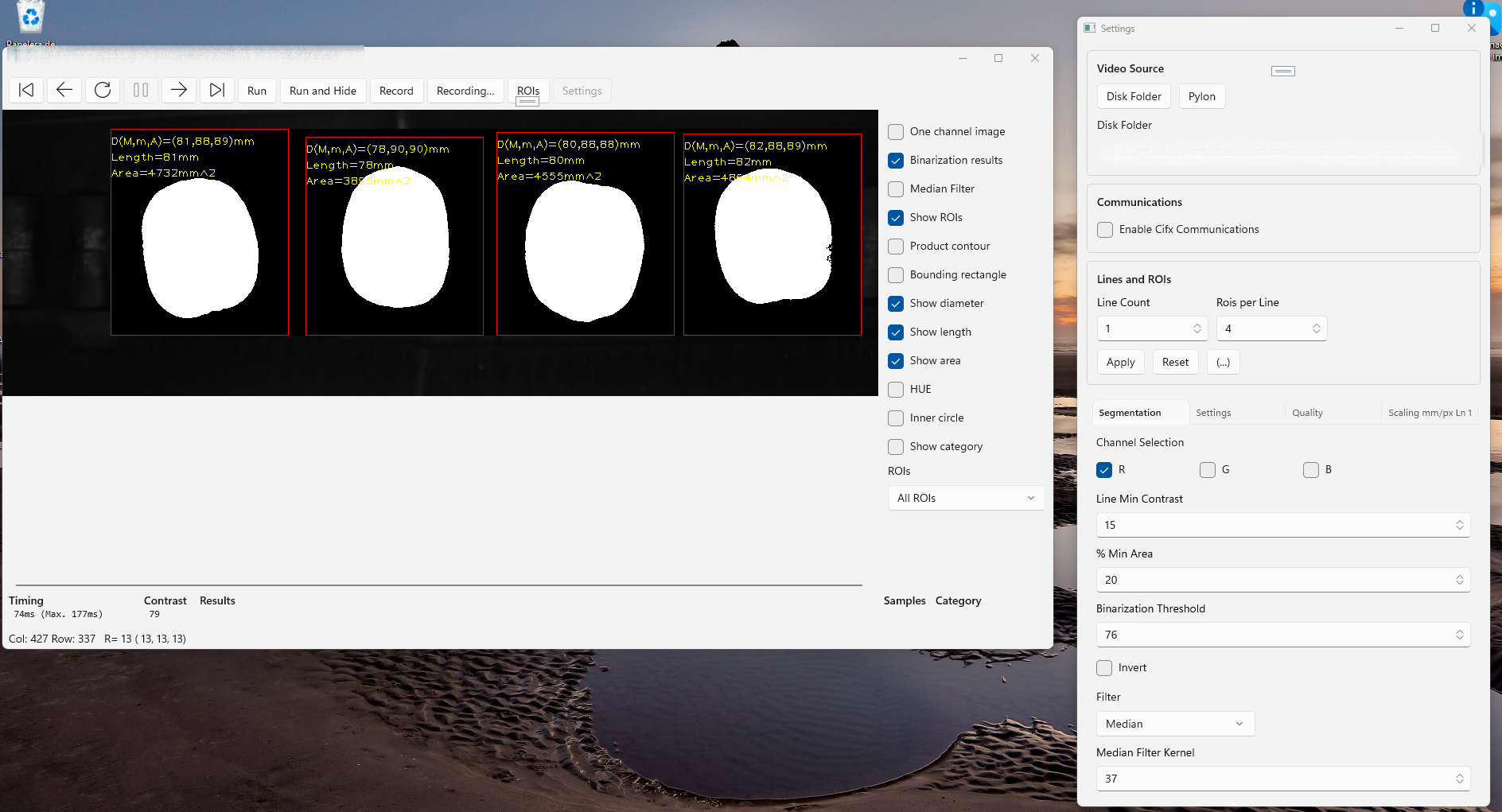 Ported: main screen and settings